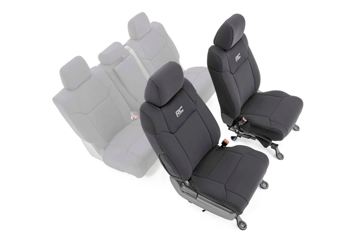 Toyota Tundra Seat Covers - Front - Rough Country - Neoprene - '14-'21
